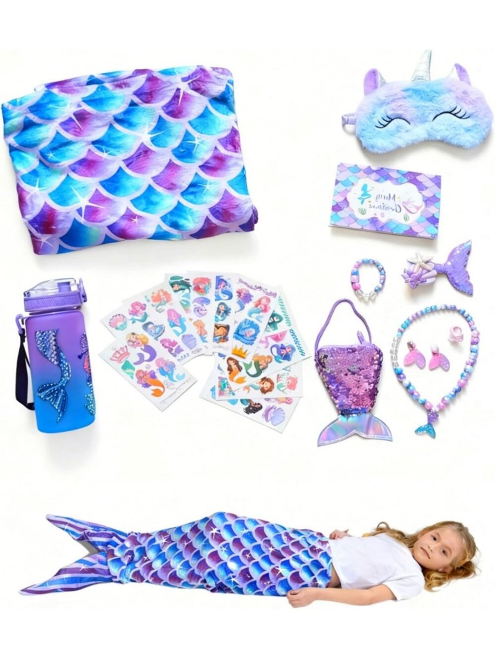 Cozy Mermaid Tail Blanket for Girls | Perfect Back to School Gift Idea